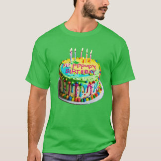 Design Brithday cake colours design men's T-Shirt 