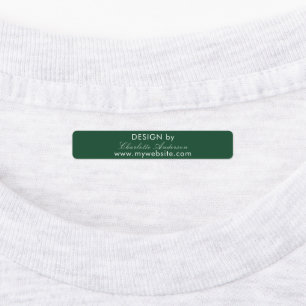 Design by name emerald green script business
