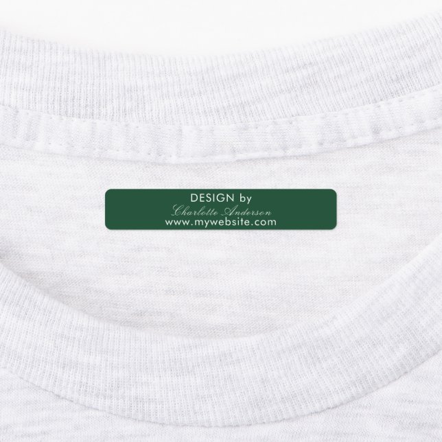 Design by name emerald green script business (Affixed)