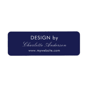 Design by name navy blue business entrepreneur
