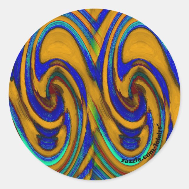 Design Classic Round Sticker (Front)