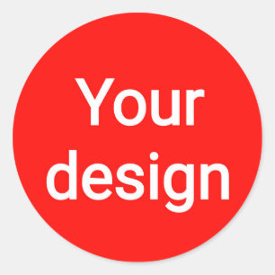 Design classic round sticker