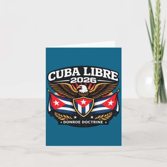 Design Cuba Cuba Libre Donroe Doctrine Card (Front)