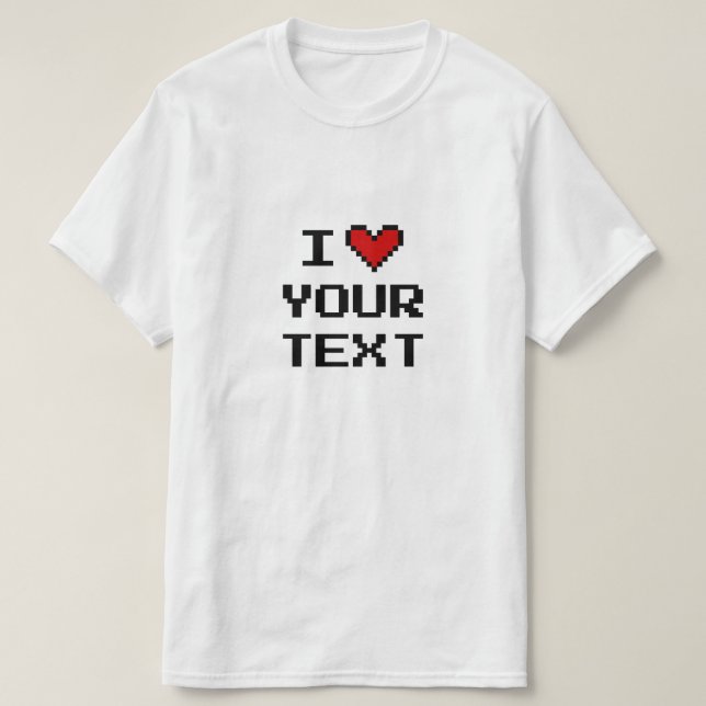 Design custom i heart t shirts for friends & teams (Design Front)