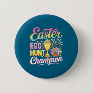 Design Easter Egg Hunt Champion Easter 6 Cm Round Badge