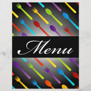 Design element with spoons and fork