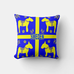 design elements of symbols of Sweden Cushion