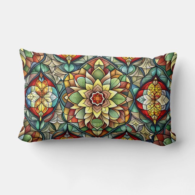 Design Featuring Symmetrical Patterns And A Variet Lumbar Cushion (Back)