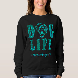 Design Featuring Turqouise Labrador Retriever Lab Sweatshirt
