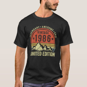 Design For 40 Year Old Gifts Retro 40th Made in T-Shirt