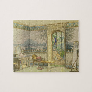 Design for a Bathroom, from 'Interieurs Modernes', Jigsaw Puzzle