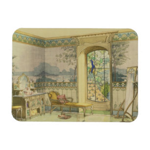 Design for a Bathroom, from 'Interieurs Modernes', Magnet