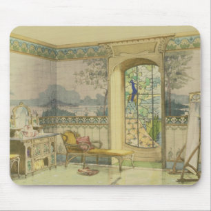 Design for a Bathroom, from 'Interieurs Modernes', Mouse Pad