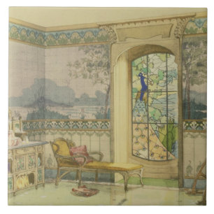 Design for a Bathroom, from 'Interieurs Modernes', Tile