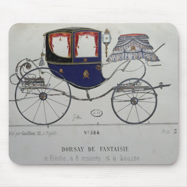 Design for a 'Coupe Dorsay de Fantaisie' Mouse Pad (Front)