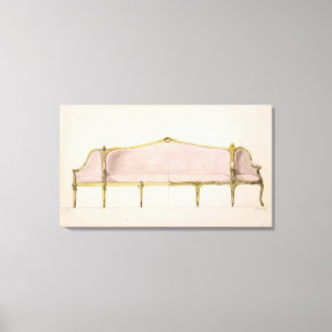Design for a Settee Canvas Print
