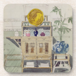 Design for a Sideboard, c.1860s-70s (w/c & pencil Coaster