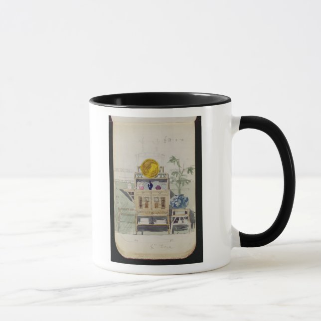 Design for a Sideboard, c.1860s-70s (w/c & pencil Mug (Right)