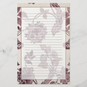 Design for a silk damask, 1752 (pencil and w/c on stationery