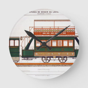 Design for a Steam Tram, plate 126 from 'The Indus Round Clock