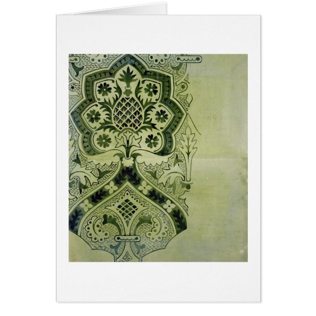 Design for an Ecclesiastical wallpaper print (ink (Front)