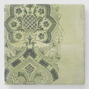 Design for an Ecclesiastical wallpaper print (ink Stone Coaster