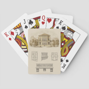 Design for an Estate with Interior Plans Playing Cards
