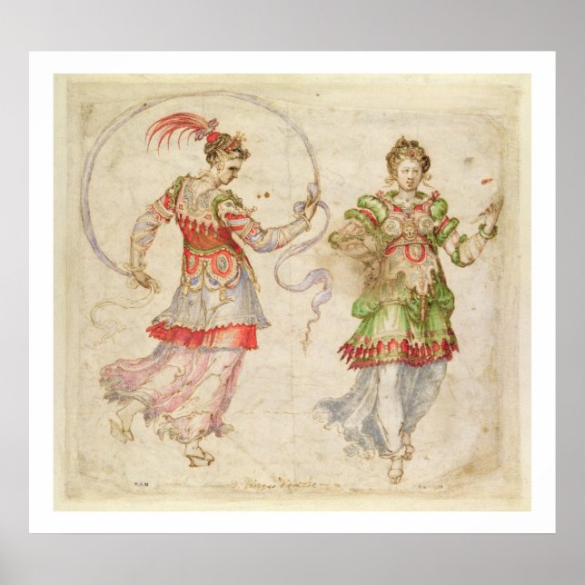 Design for Costumes, probably in the Florentine In Poster (Front)