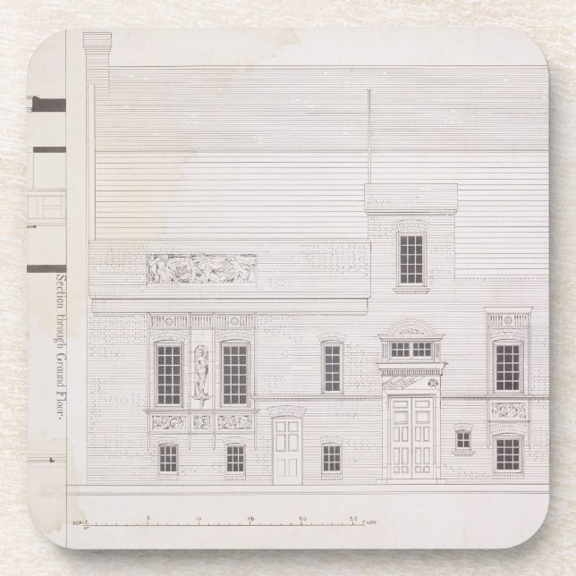 Design for House & Studio for J.A.M. Whistler Esq, Coaster (Front)