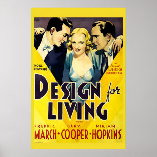 Design for Living 1933 Movie POSTER PRINT A5-A1
