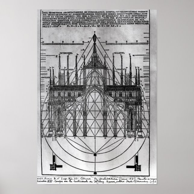 Design for Milan Cathedral Poster (Front)