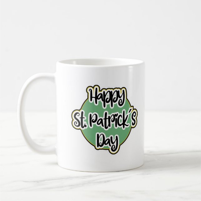Design for St. Patrick's Day. Coffee Mug (Left)