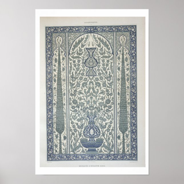 Design from Mosque of Ibrahym Agha, from 'Arab Art Poster (Front)