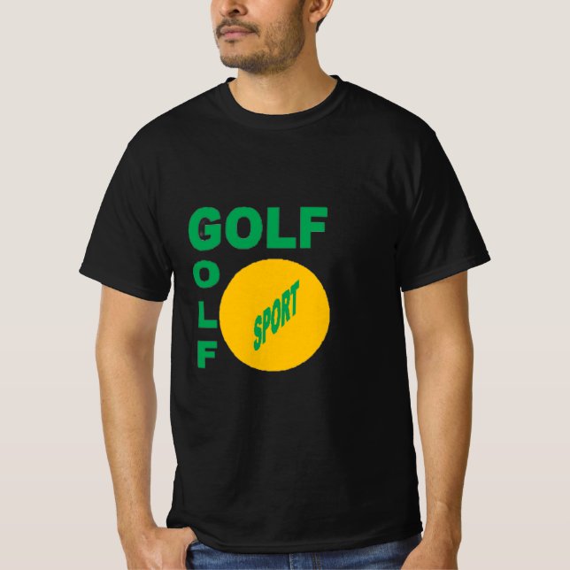 DESIGN GOLF SPORT black T-shirt (Front)