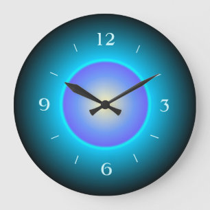 Design Green/Aqua/Purple>Wall Clock