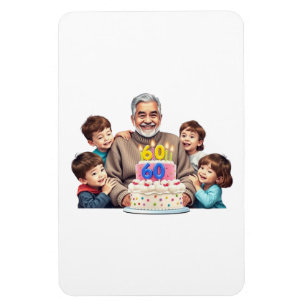 Design I want a design for my father for his 60th Magnet
