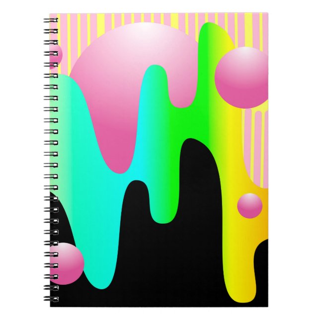 design illustration frame with circle conceptart,  notebook (Front)