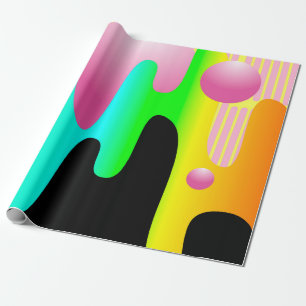 design illustration frame with circle conceptart,  wrapping paper