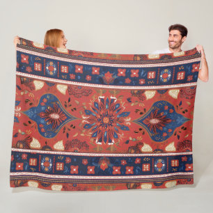 Design inspired by Serbian ethnic seamless 7 Fleece Blanket