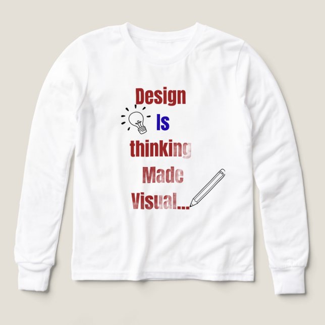 Design Is Thinking Made Visual – Minimal Graphic D (Design Front)