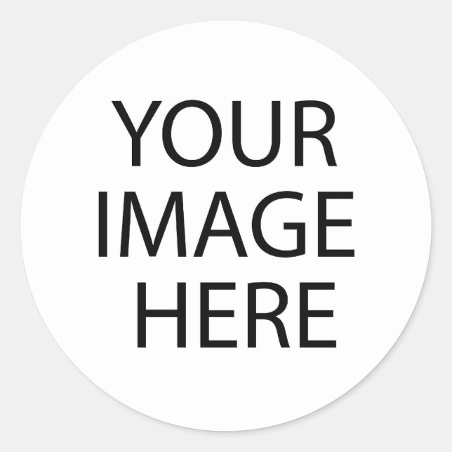 Design it yourself classic round sticker (Front)