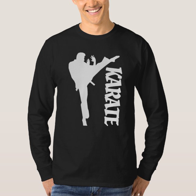 Design Karate Taekwondo Practicer Karate   T-Shirt (Front)