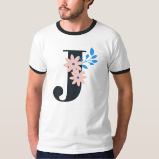 Design: letter "J", design number 1. T-Shirt