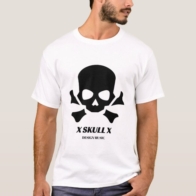 Design Music X Skull X design T-Shirt (Front)