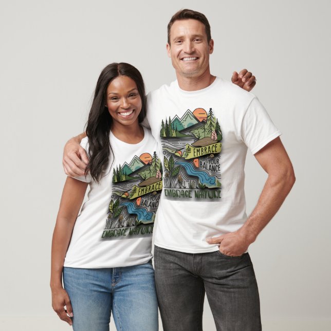 Design Nature landscape with an inspirational quot T-Shirt (Unisex)