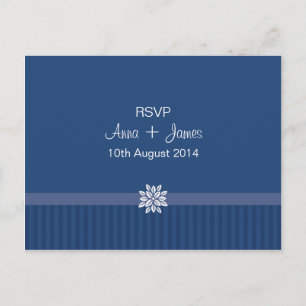 Design No.2 RSVP Post card - NAVY