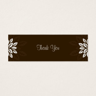 Design No.3 Thank you Gift Tag - CHOCOLATE