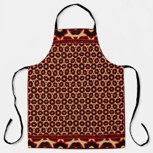 Design of a Geometric Flower Pattern. Vintageabstr Apron