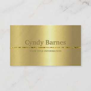 Design on Gold Business Card