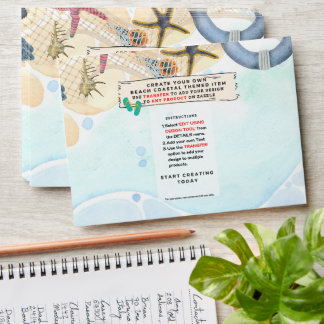 Design Own Beach Coastal Nautical Partyware Event Envelope